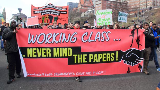 Never mind the papers - Recht auf Stadt | Demonstration in Hamburg, 31.1.2015