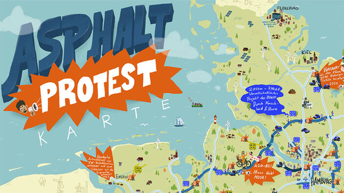 Asphalt Protest Karte