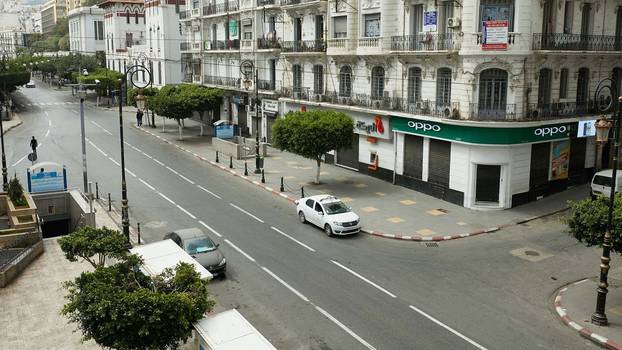 Leere Straßen in der algerischen Hauptstadt Algier am 20. März 2020.