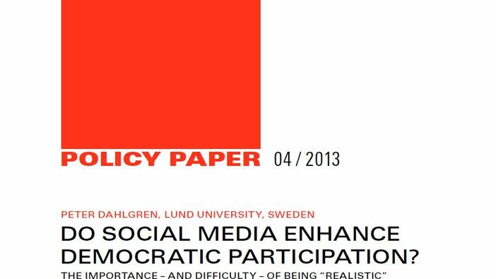 Do Social Media enhance democratic participation?