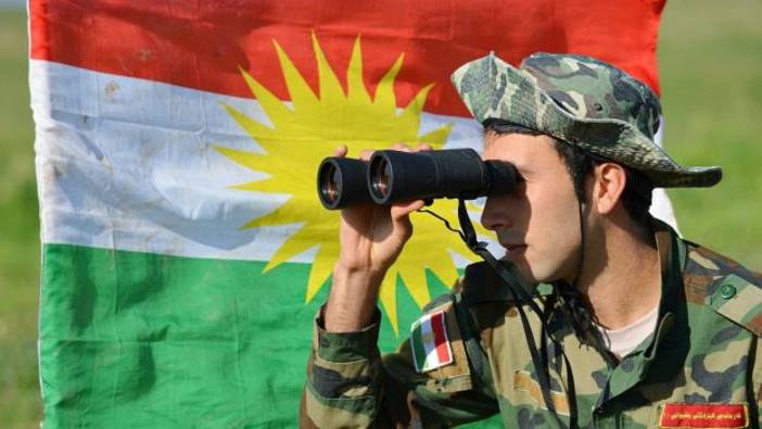 Peshmerga auf dem Rückzug
