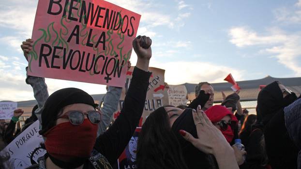Feministische Demonstration in Mexiko