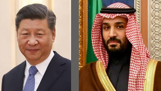 Chinas Präsident Xi Jinping und der saudische Kronprinz Mohammed bin Salman