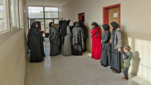 Wahlen zum Lokalen Rat in einer Schule in Rif Aleppo (Aleppo-Land)