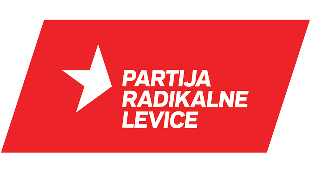 Logo der «Partei der radikalen Linken» (Partija radikalne levice - PRL)