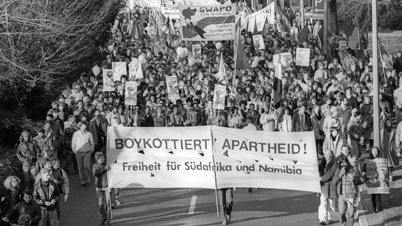 Demonstration in Bonn, 29.11.1986