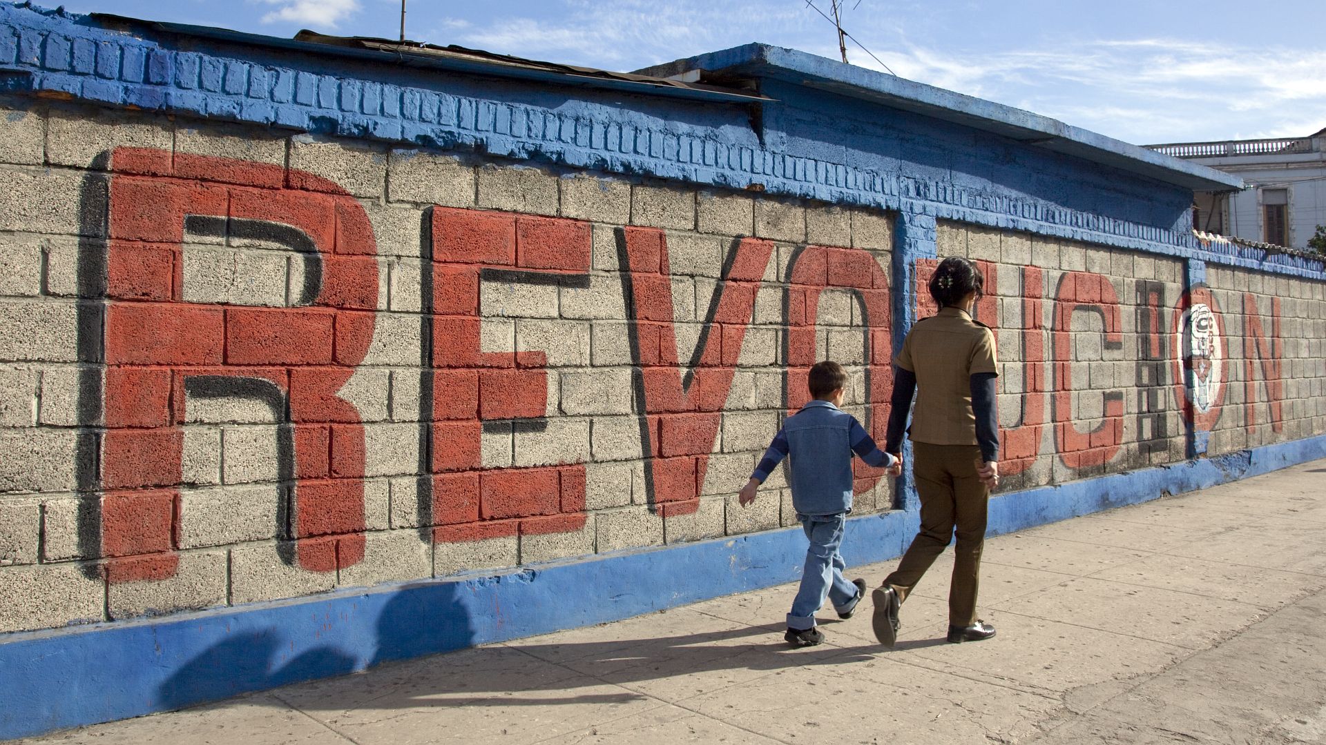 Wandbild des Komitees zur Verteidigung der Revolution (CDR) in Havanna