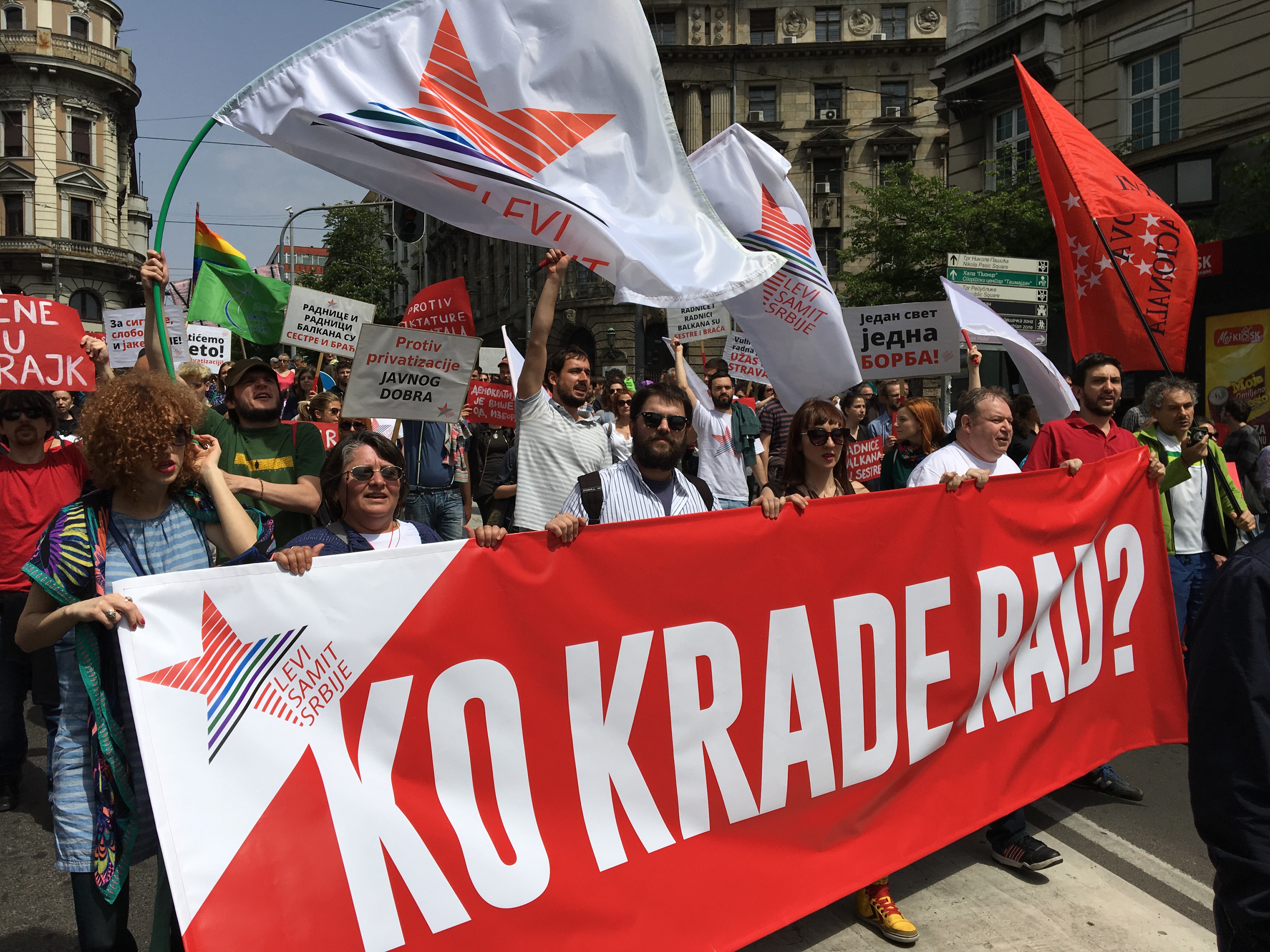 1. Mai Protest in Belgrad, Foto: Krunoslav Stojaković