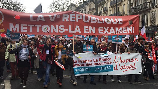 «Marche pour la 6e République» - Demonstration von Jean-Luc Mélenchon am 18. März 2017 in Paris