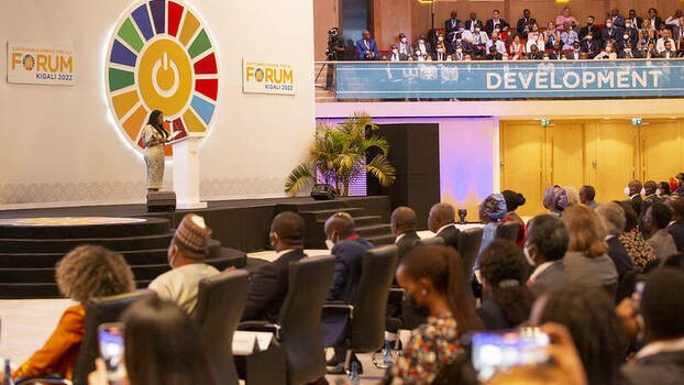Delegierte bei der Eröffnungsrede der fünften Jahreskonferenz «Nachhaltige Energie für alle» in Kigali (Ruanda), Mai 2022