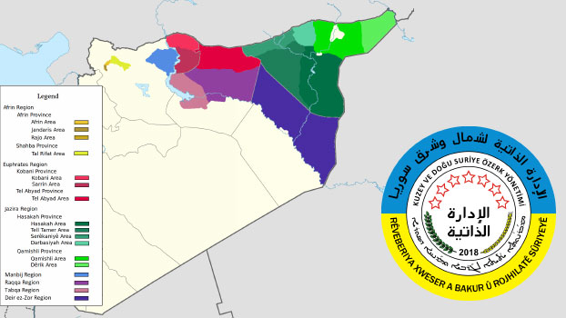 Die Kantone von Rojava/Nordostsyrien