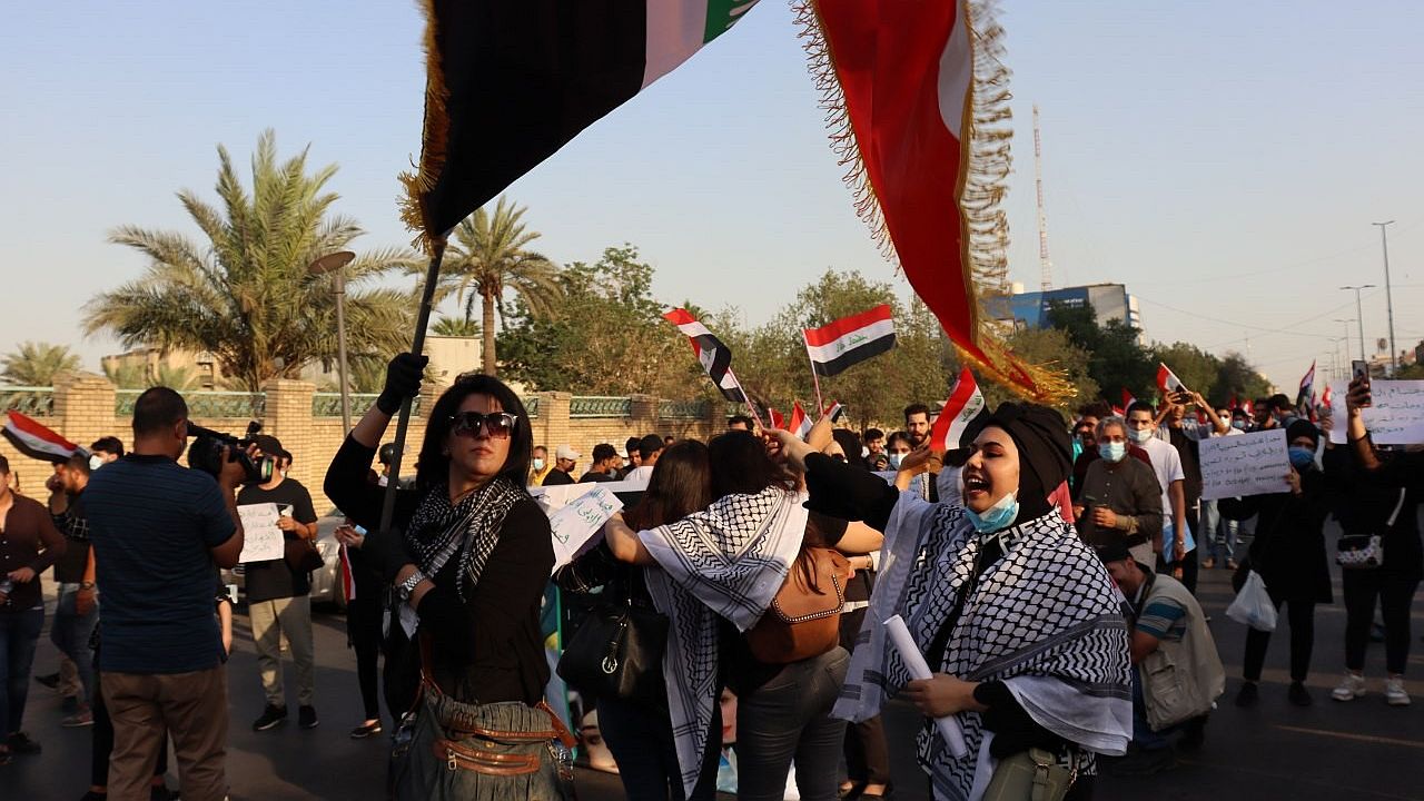 Frauenmarsch am 1.Oktober 2020 in Bagdad
