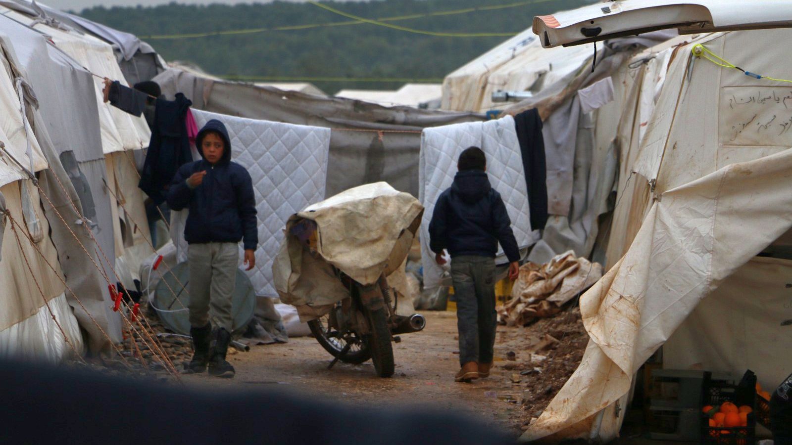 Zum zweiten Mal Flüchtling: das neue Flüchtlingslager Deir Ballout für palästinensische Flüchtlinge in Nordsyrien