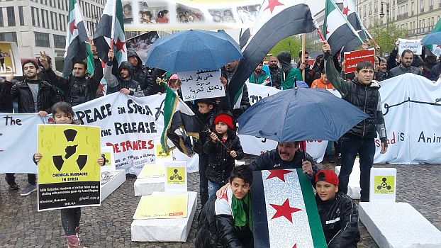 Anti-Assad-Demo Berlin, Foto: Harald Etzbach