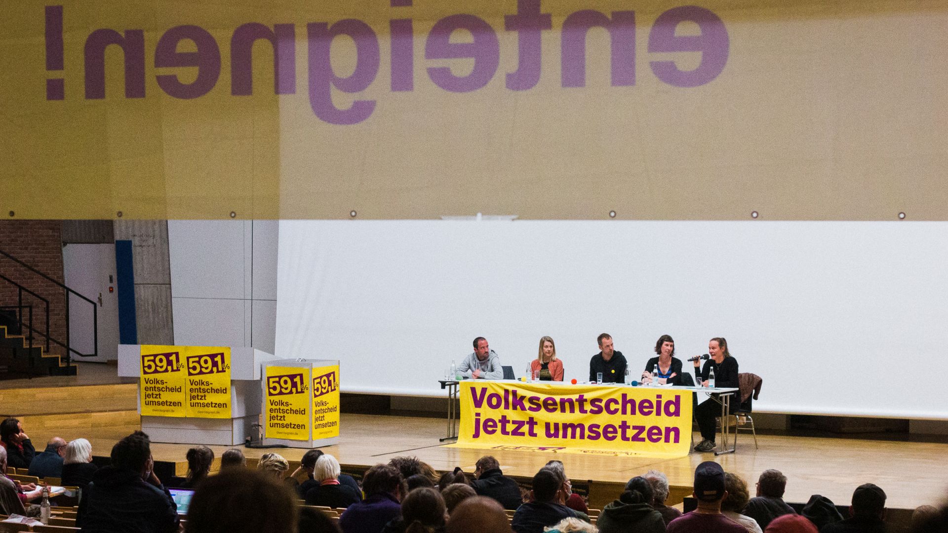 Enteignungskonferenz in Berlin, Podium «Demonstrieren, deckeln, enteignen!?», 28.5.2022