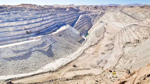 Tagebau der Uranmine Rio Tinto Rössing, Namibia (2014)